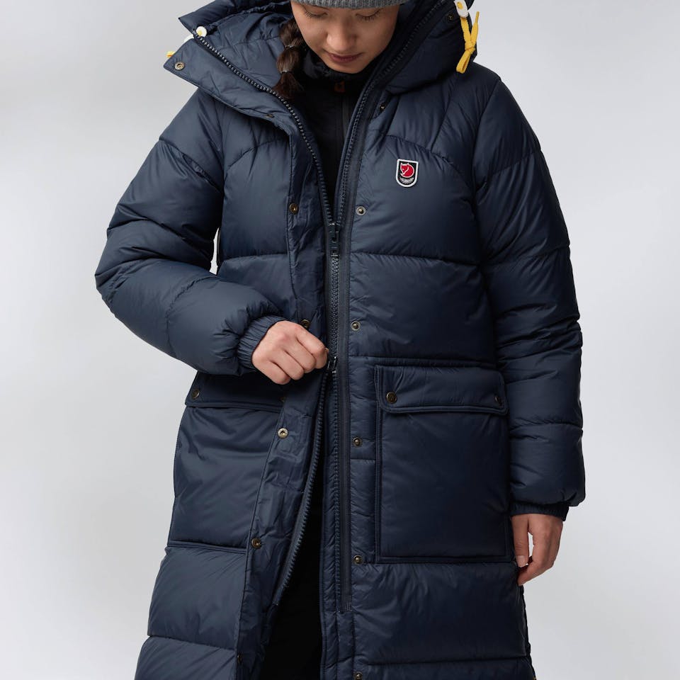 Fjällräven Women's Expedition Long Down Parka Fossil 14