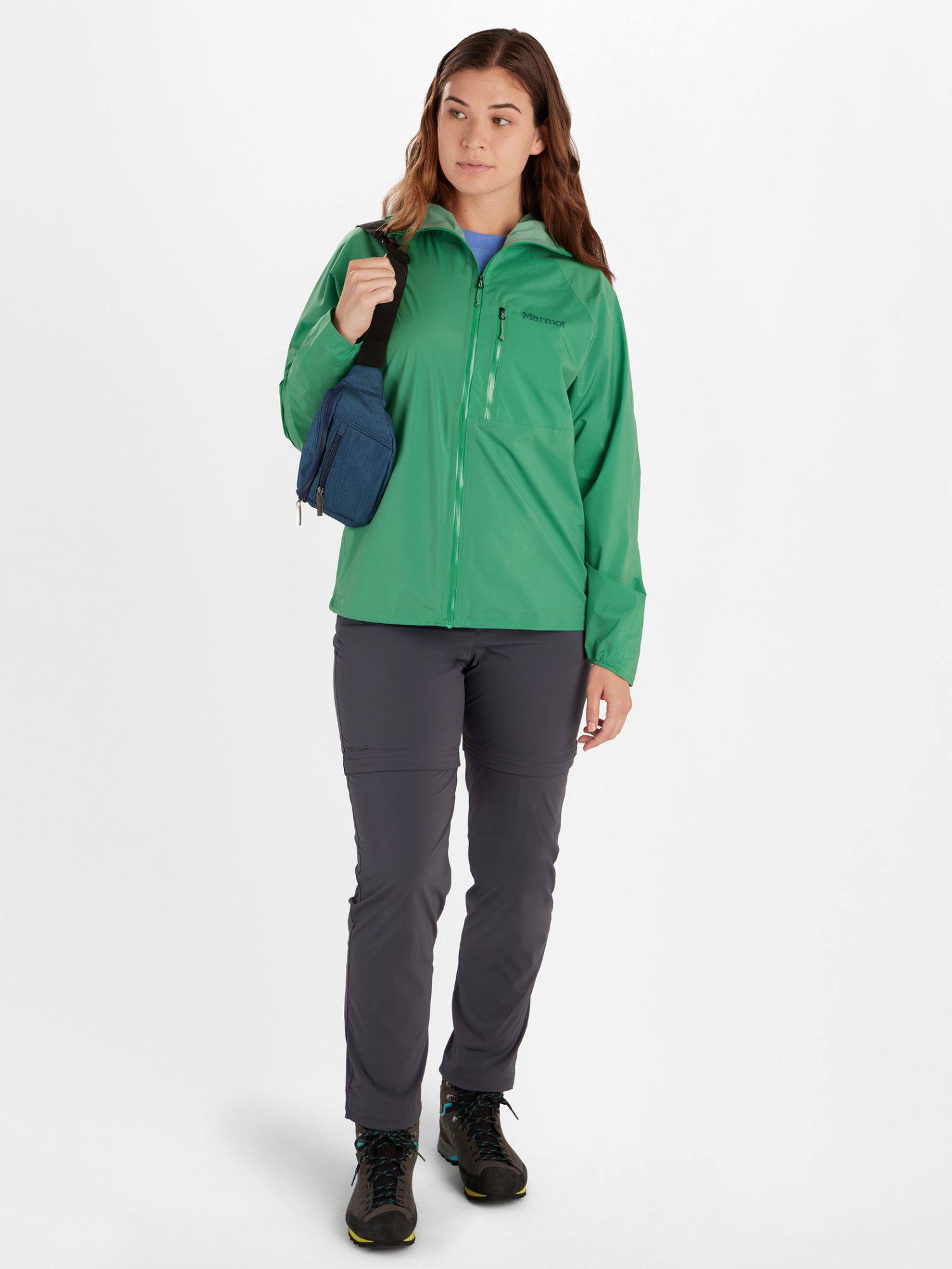 Marmot Women's Superalloy Bio Rain Jacket Green 05