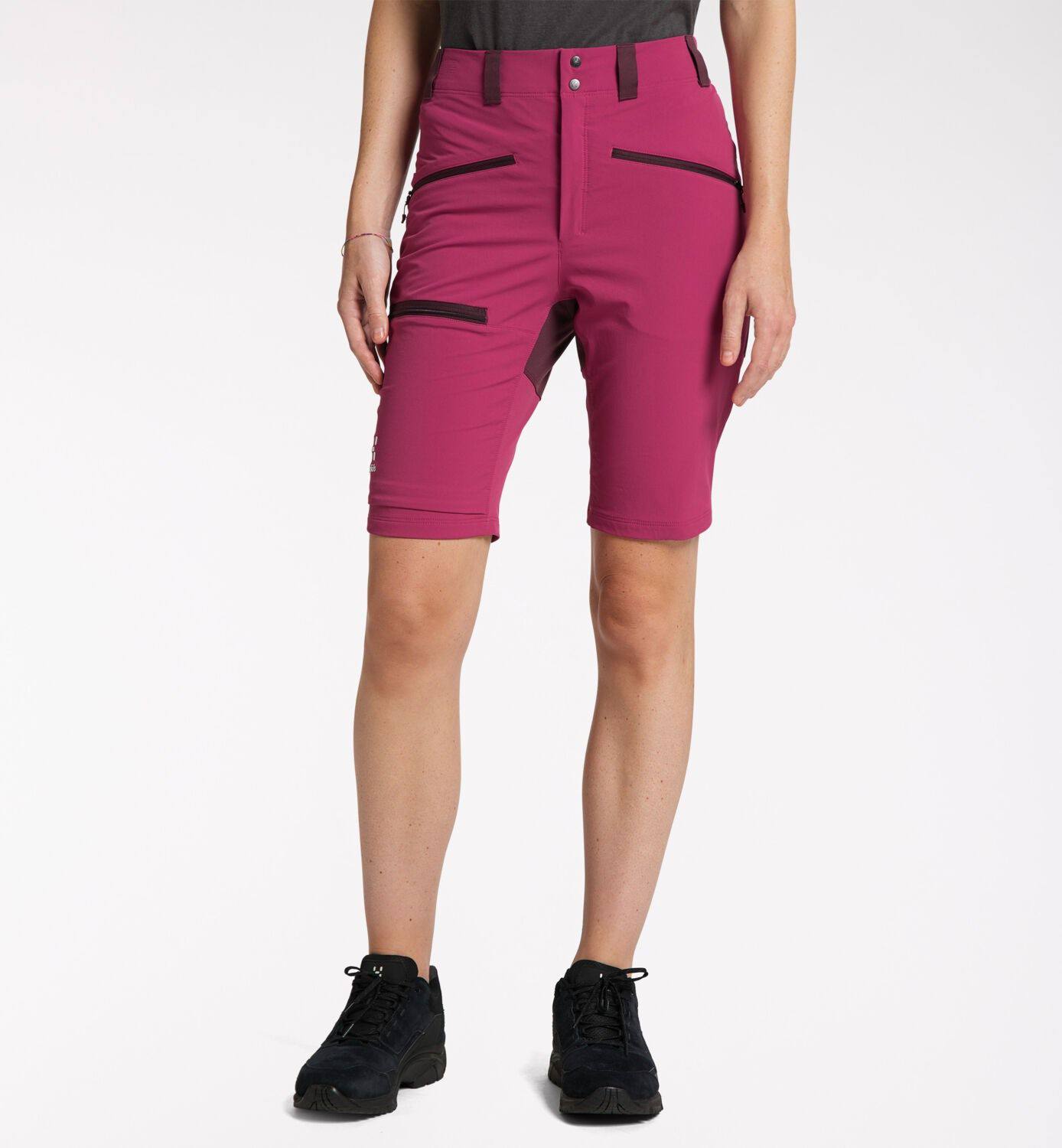 Haglöfs Mid Slim Shorts Women Dark Pink 02