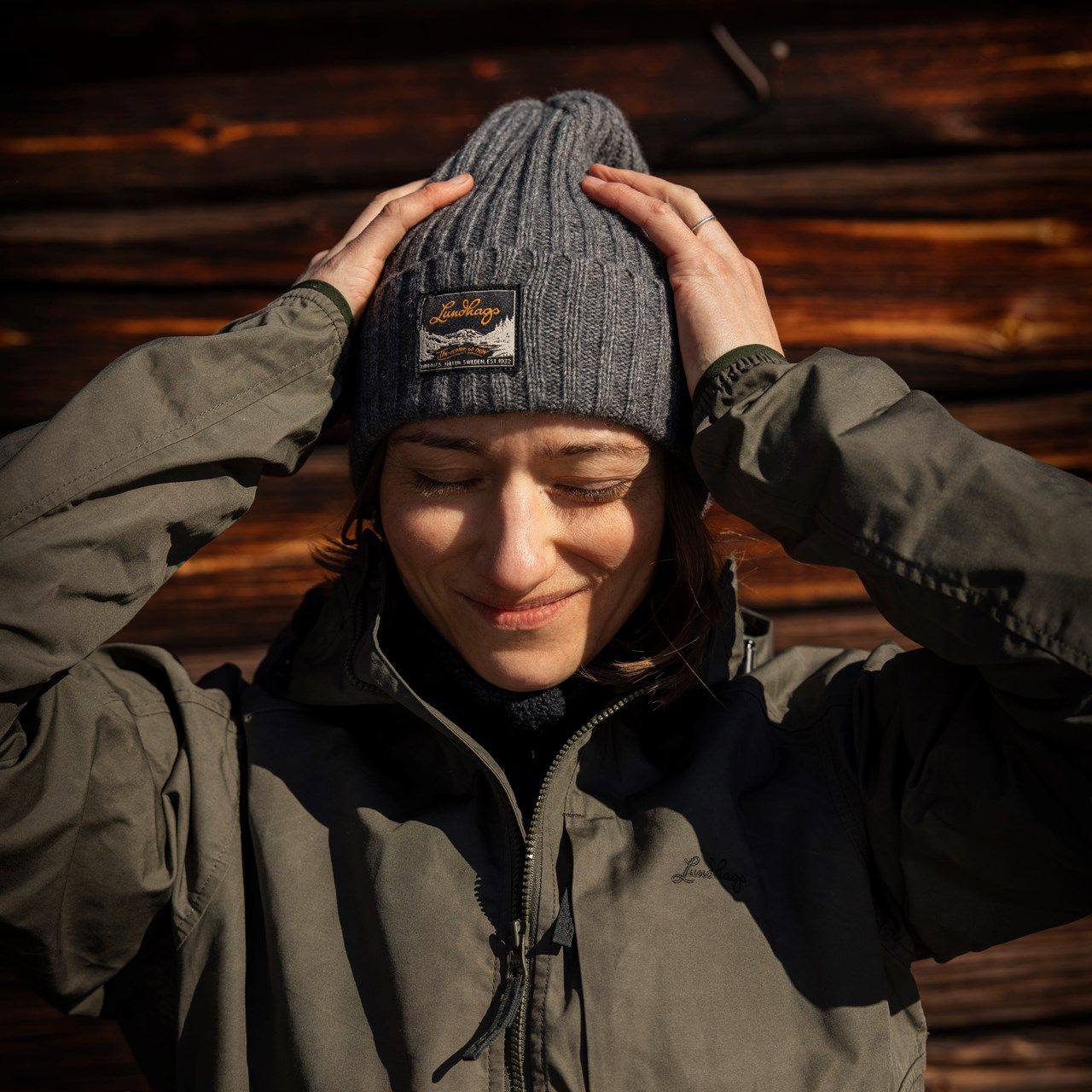 Lundhags Knak Wool Beanie Grey 03