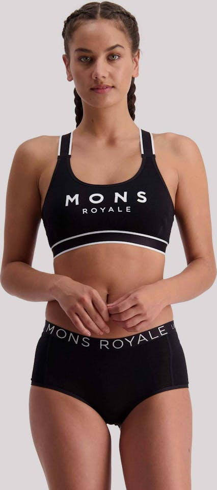 Mons Royale Stella X-back Bra Black 02