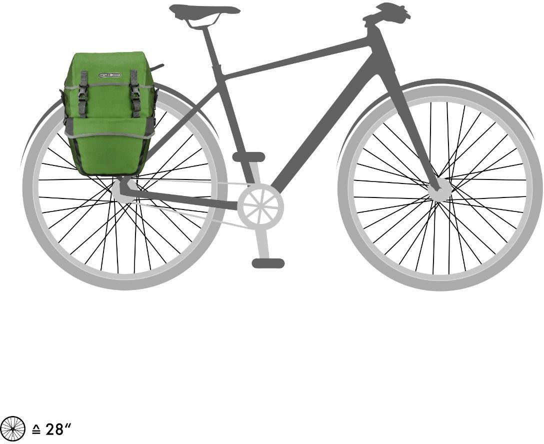 Ortlieb Bike Packer Plus, pari Vihreä 02
