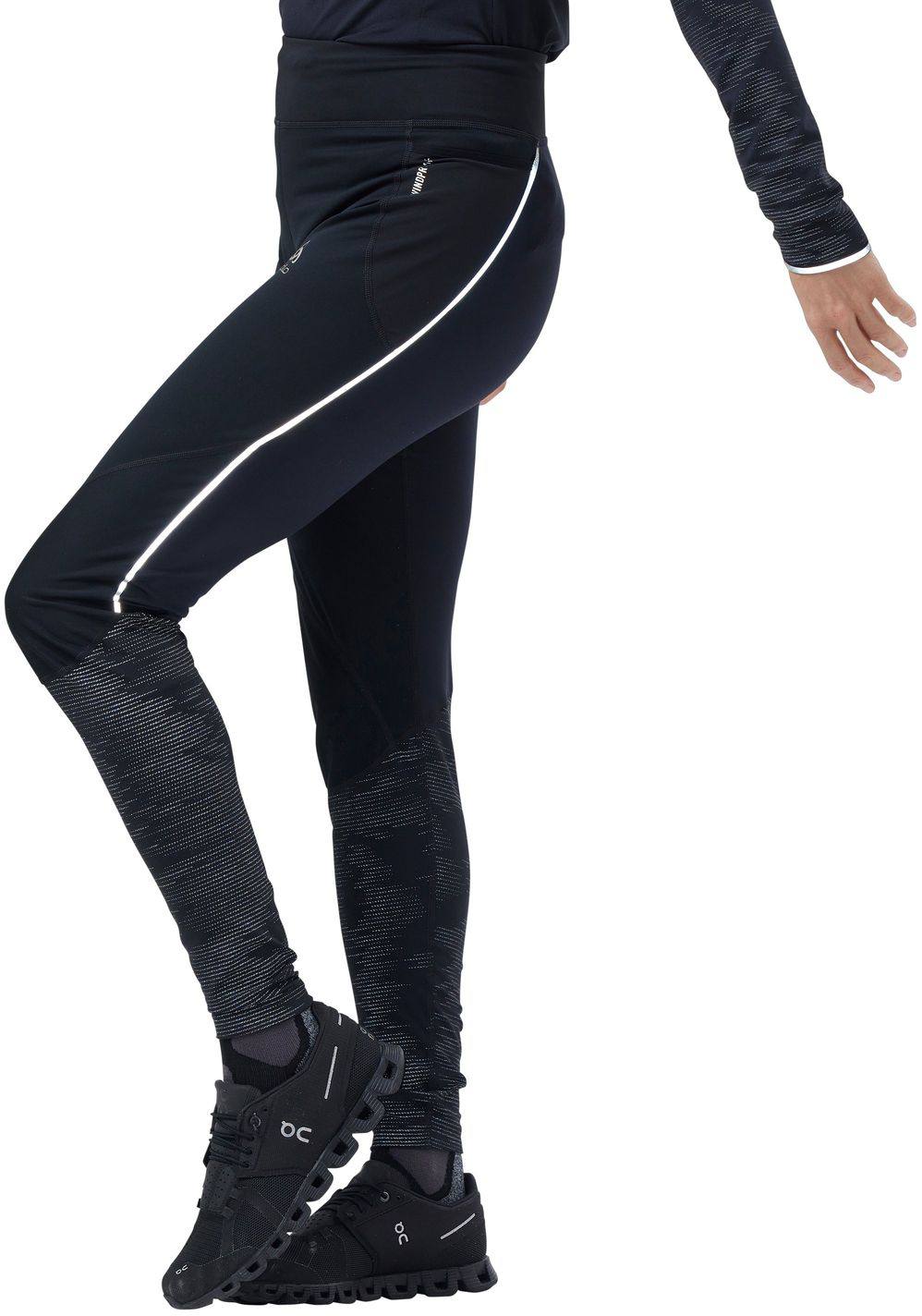 Odlo Women's Zeroweight Warm Tights Reflect Musta 02