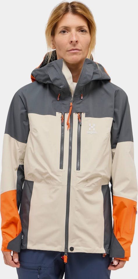Haglöfs Women's Spitz GTX Pro Jacket Chalk Beige/Magnetite 05