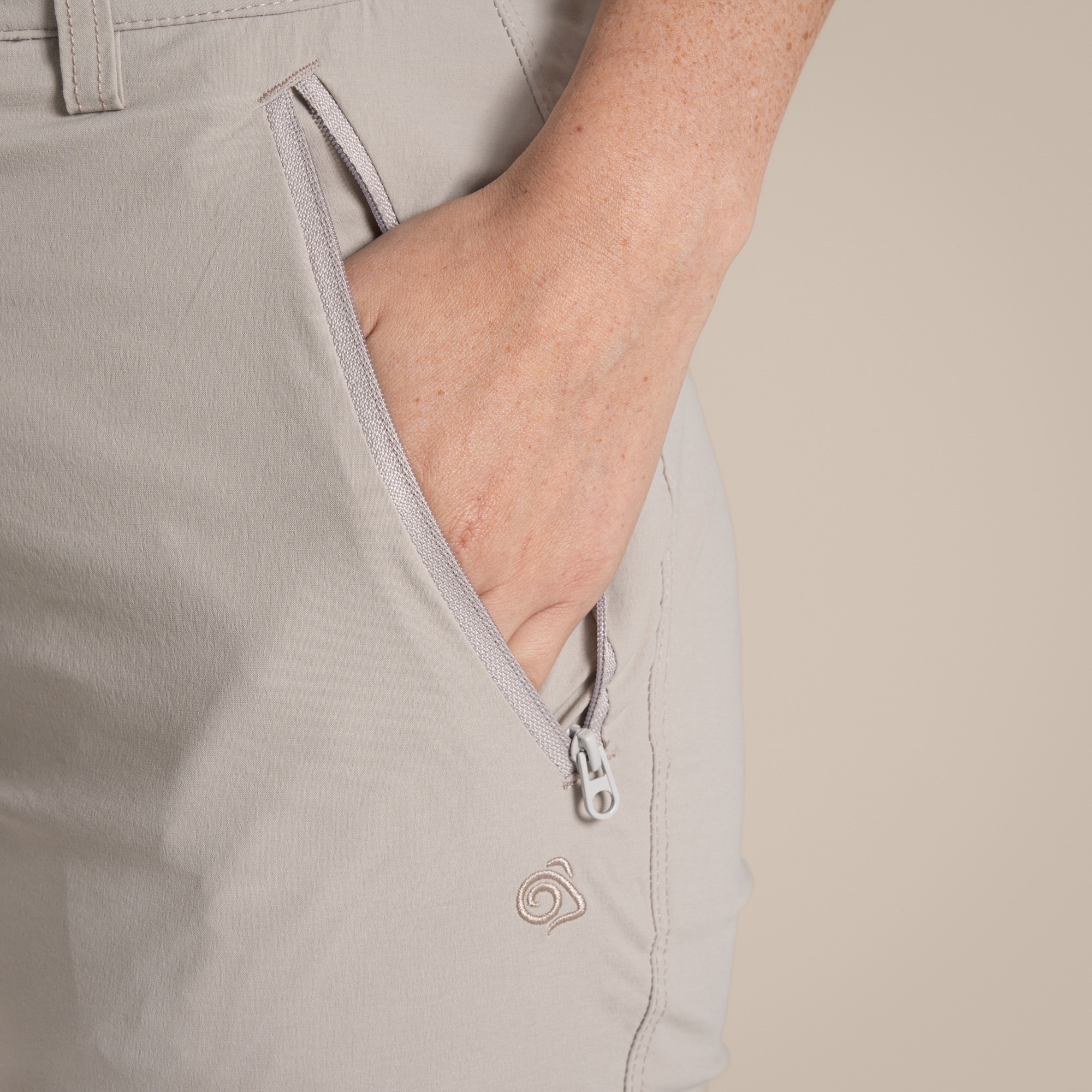 Craghoppers Women's Nosilife Pro III Trousers Soft Mushroom 05