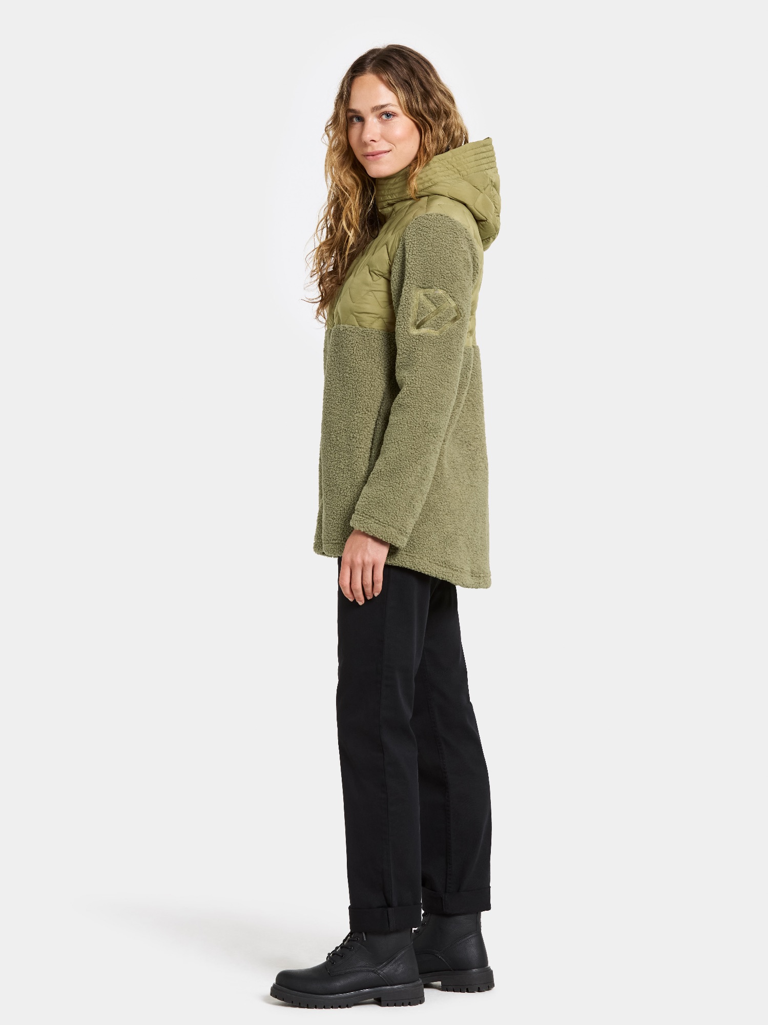 Didriksons Women's Bibi 2 Full Zip Olive 03