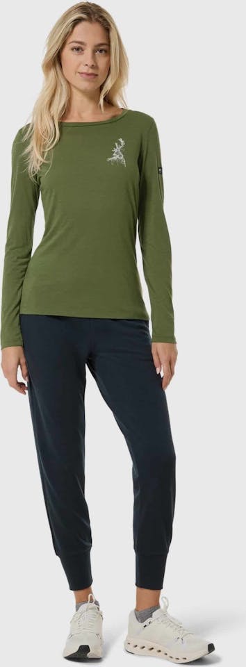 Supernatural Women's Charming Deer Long Sleeve Vihreä/Khaki 01