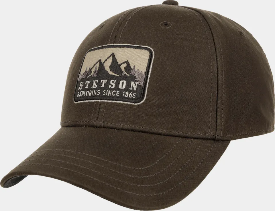 Stetson Baseball Cap Waxed Chocolate 01