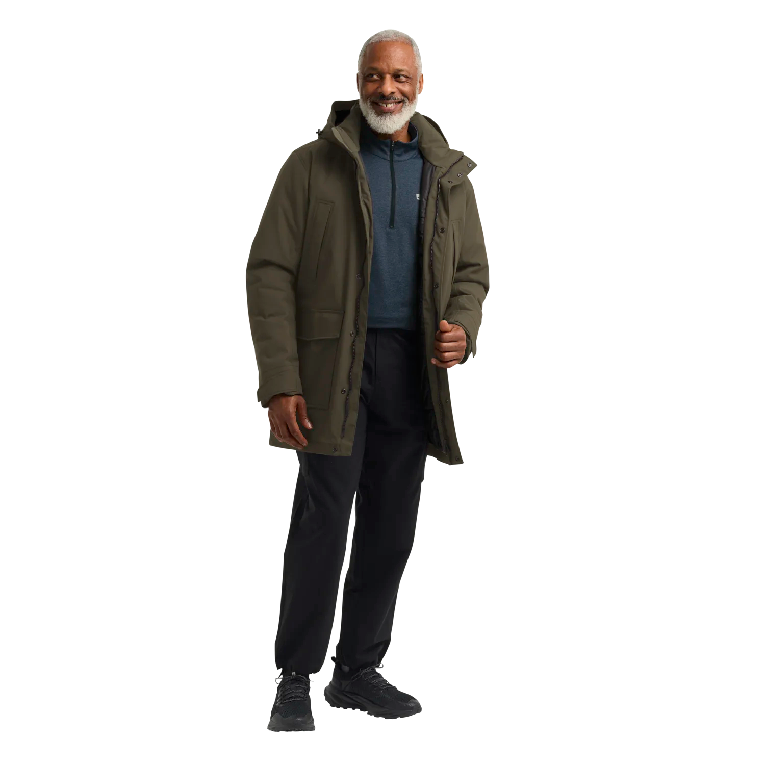 Jack Wolfskin Men's Canyon Shield Parka - Miesten talvitakki Obsidian 07