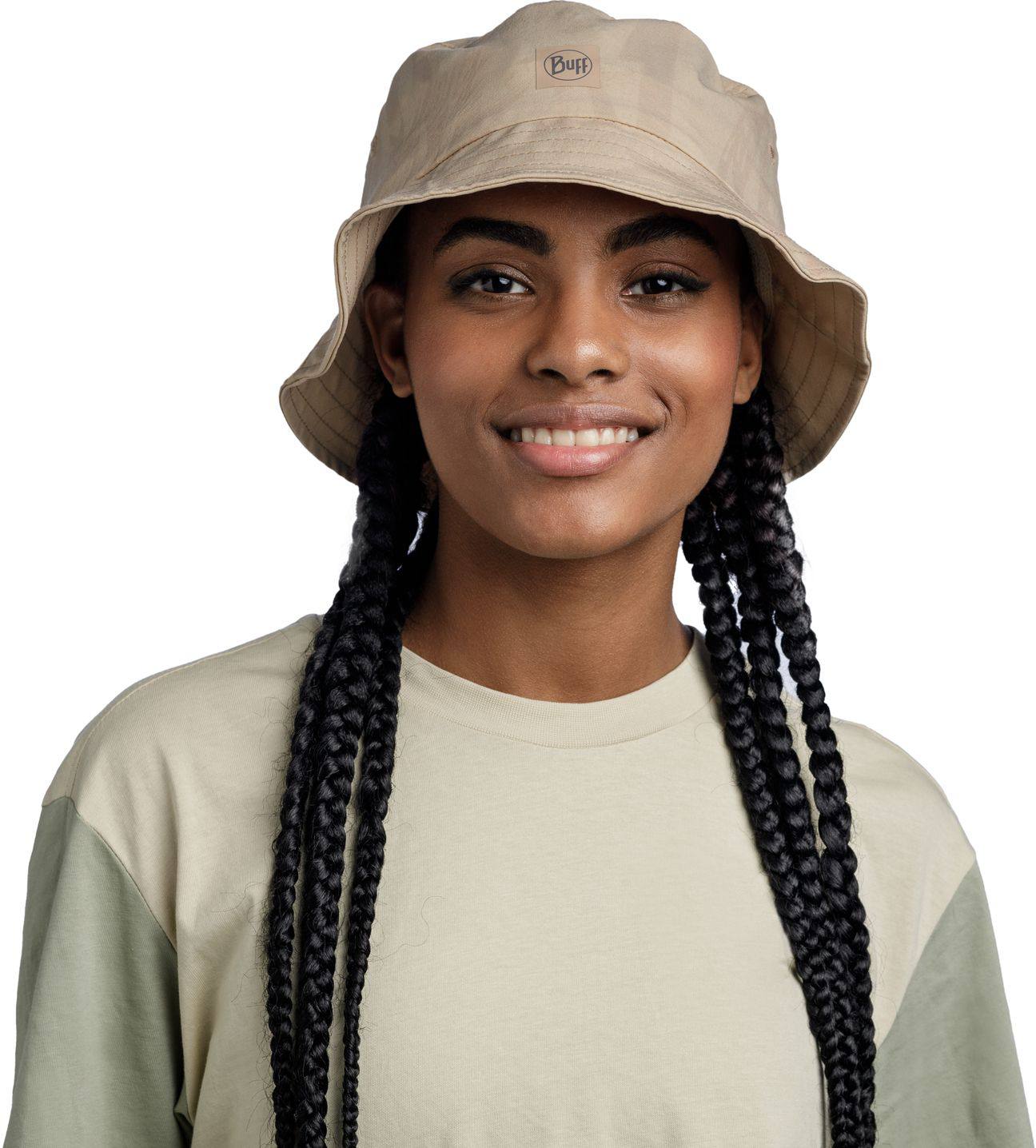 Buff Adventure Bucket Hat Acai Sand  05