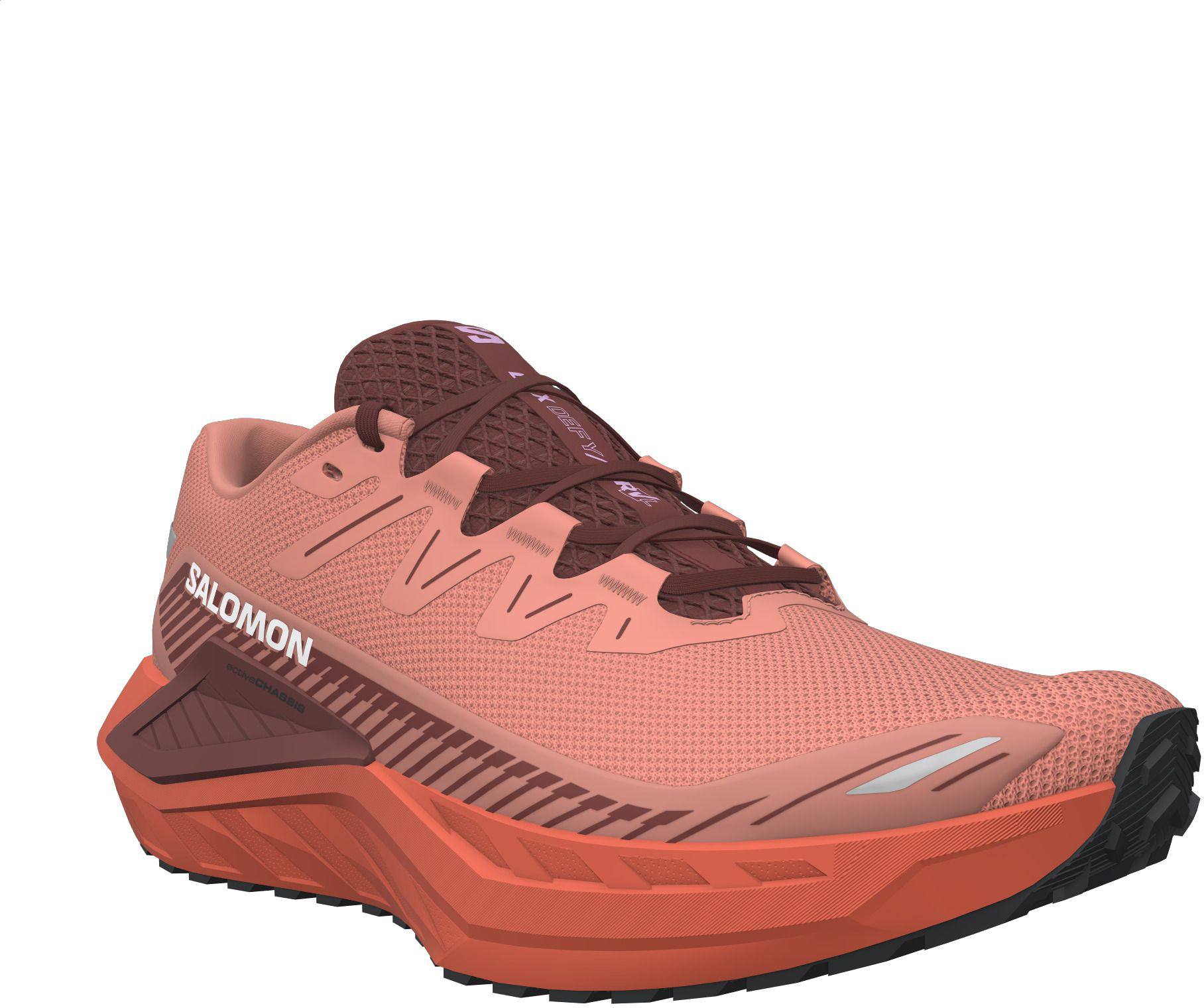 Salomon Women's DRX Defy Gravel Vaaleanpunainen/Tummanpunainen 06