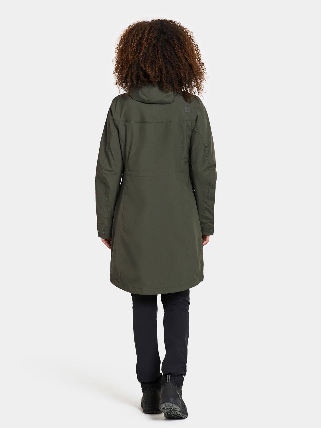 Didriksons Women's Thelma 10 Parka Tummanvihreä 06