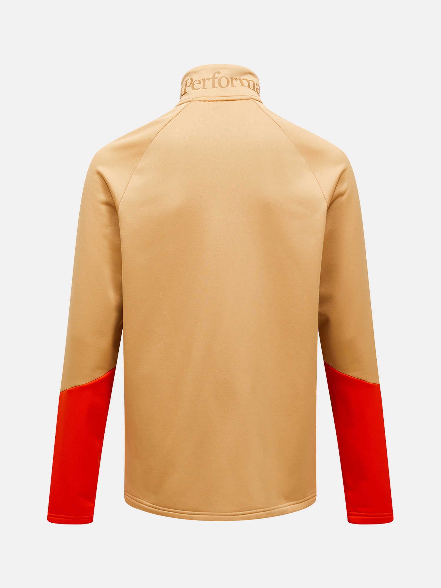 Peak Performance Men's Rider Essentials Midlayer Zip Sierra Sand / Solar Burst 02