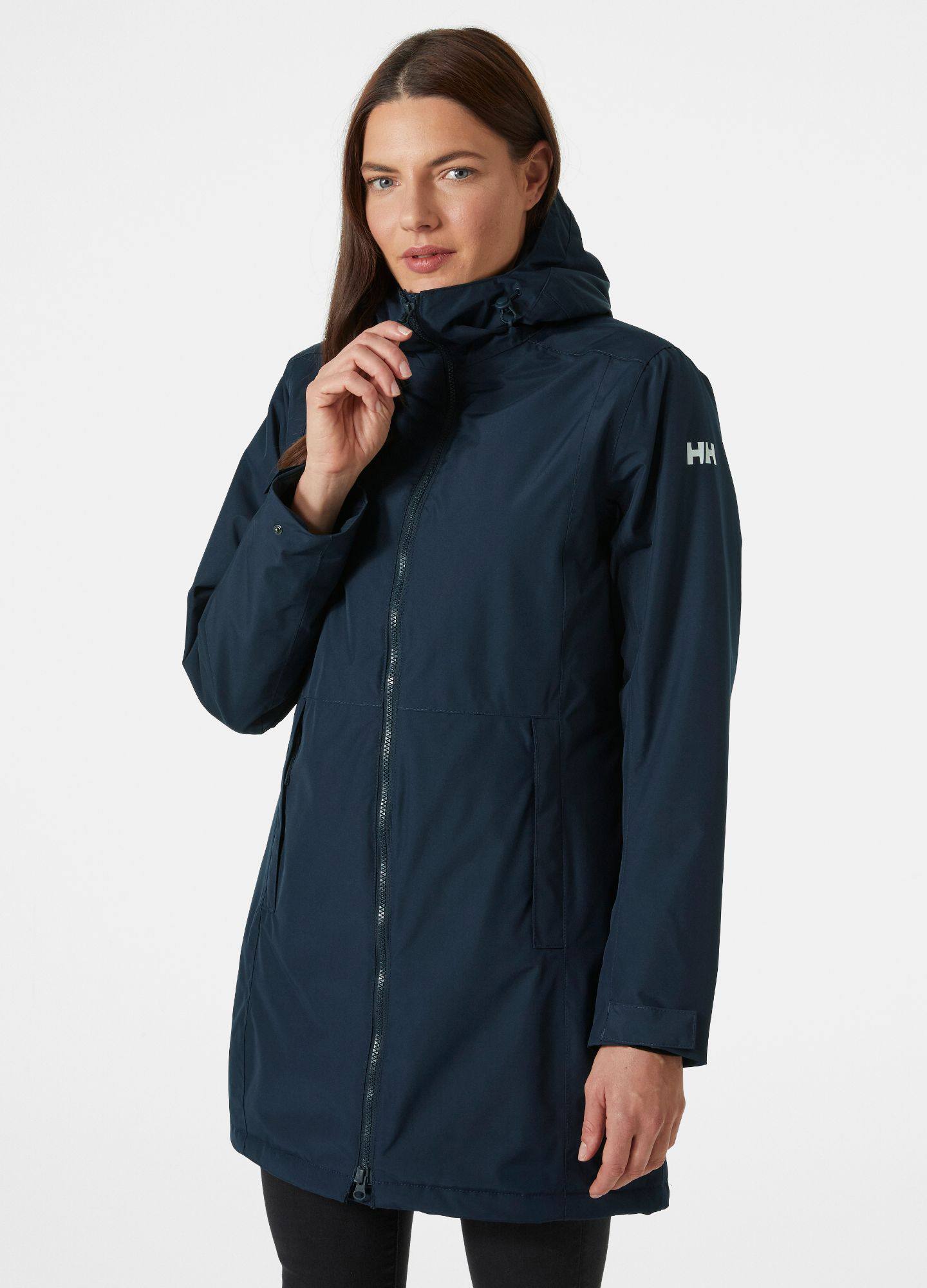 Helly Hansen Women's Lisburn Insulated Raincoat Navy 04