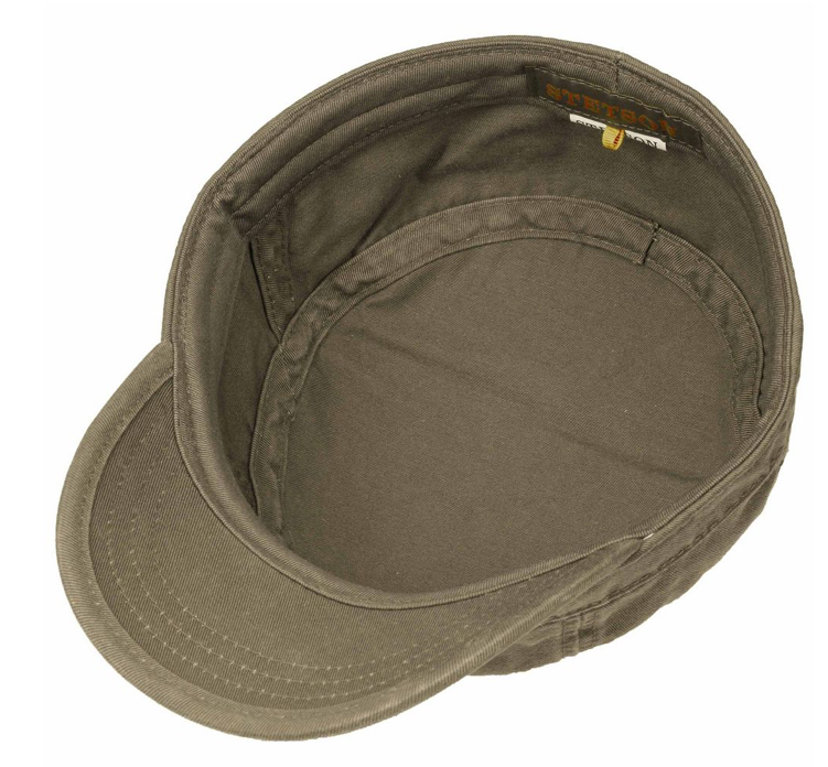 Stetson Army Cap Cotton Musta 03