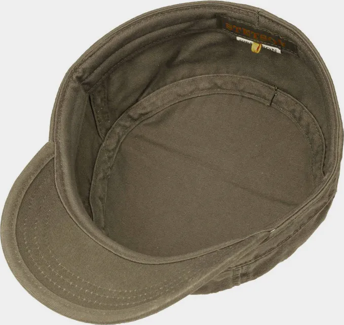 Stetson Army Cap Cotton Musta 03