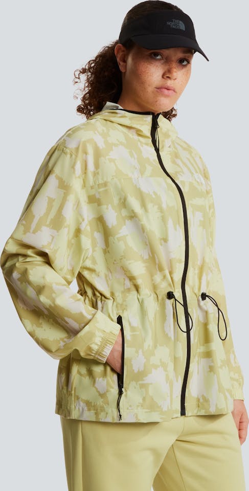 The North Face Women's Mountain Athletics Hooded Wind Jacket Lemonade 01