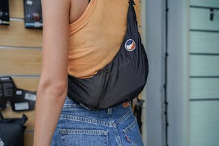 Ticket To The Moon Upcycled Sling Bag