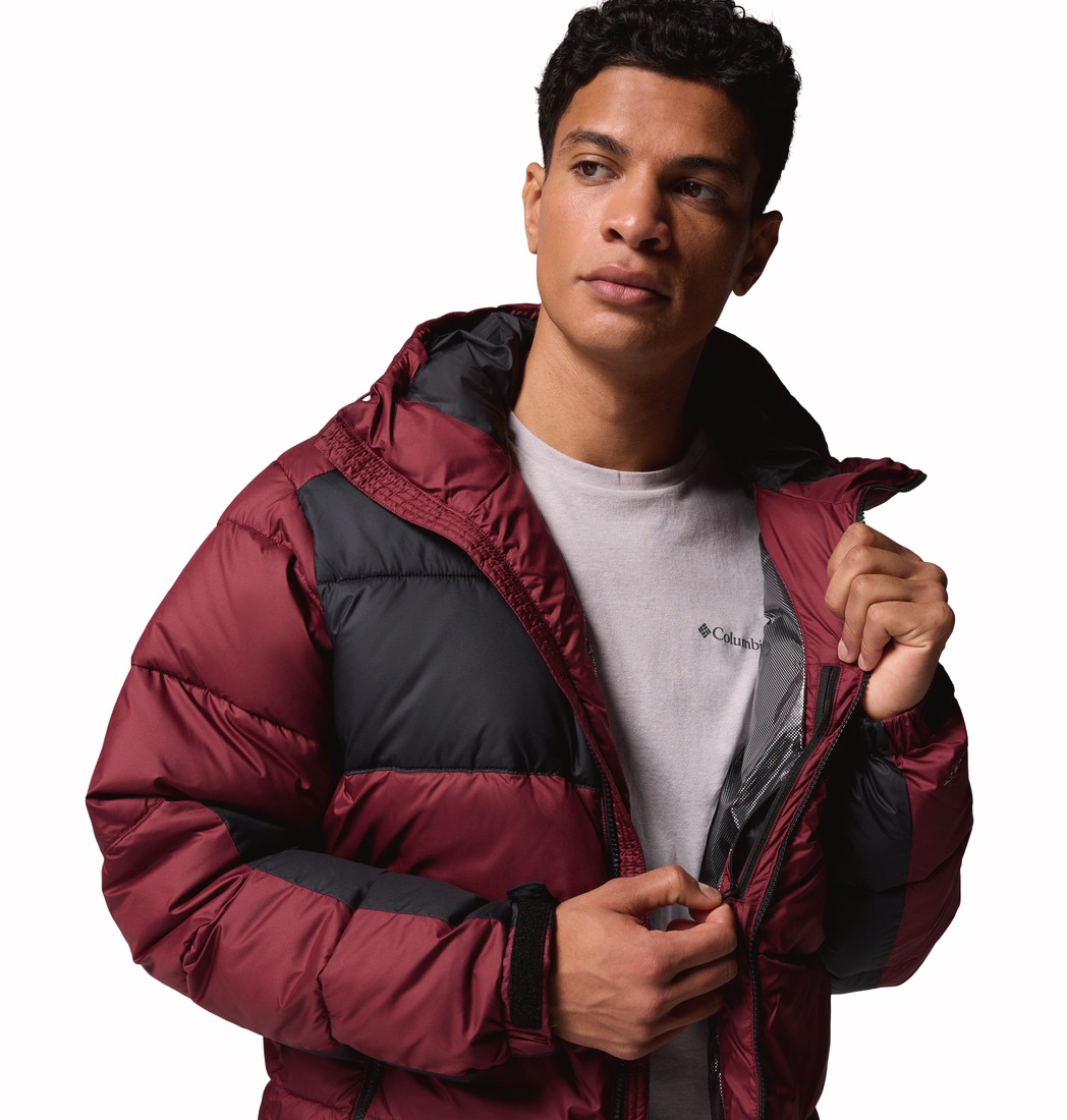 Columbia Men's Pike Lake II Hooded Jacket - Miesten talvitakki Mountain Red 05