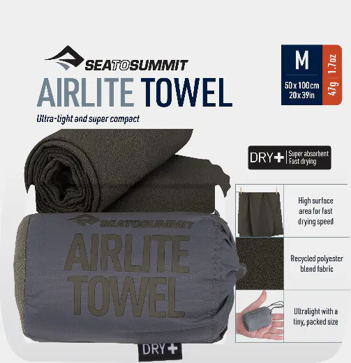 Sea To Summit Airlite Towel M Beluga 03