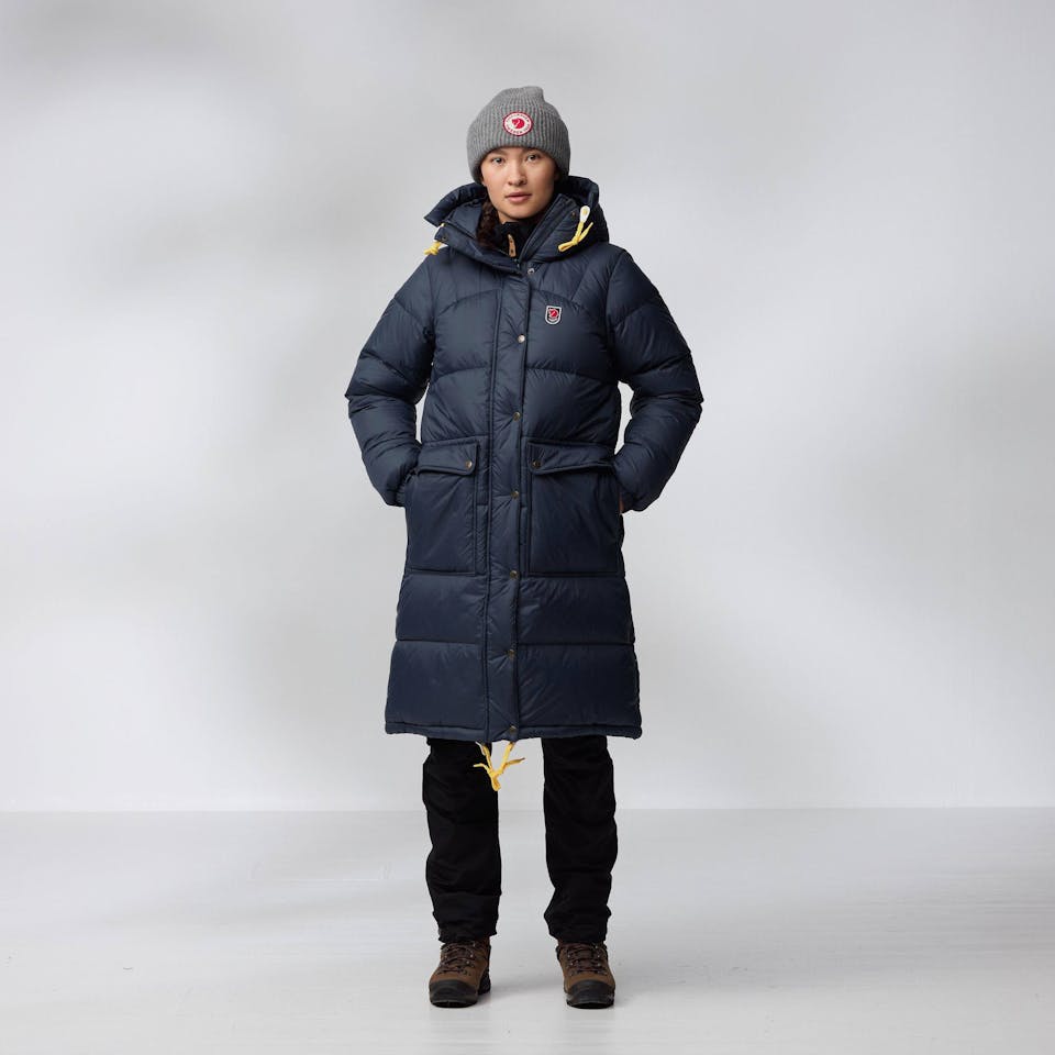 Fjällräven Women's Expedition Long Down Parka Fossil 10