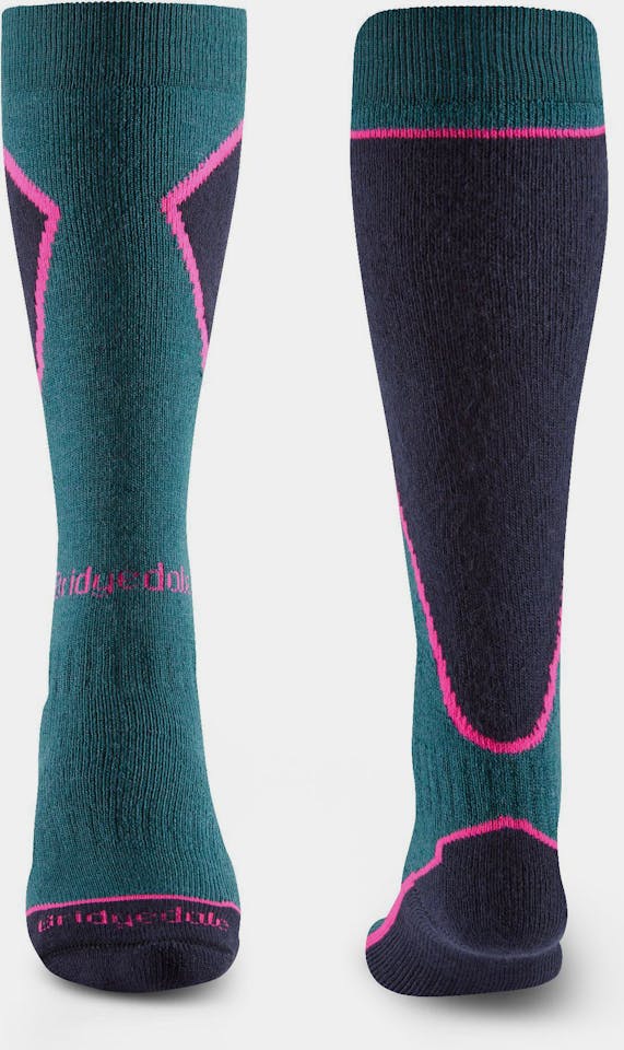 Bridgedale Women's Ski Midweight Plus Petrol/Navy 01