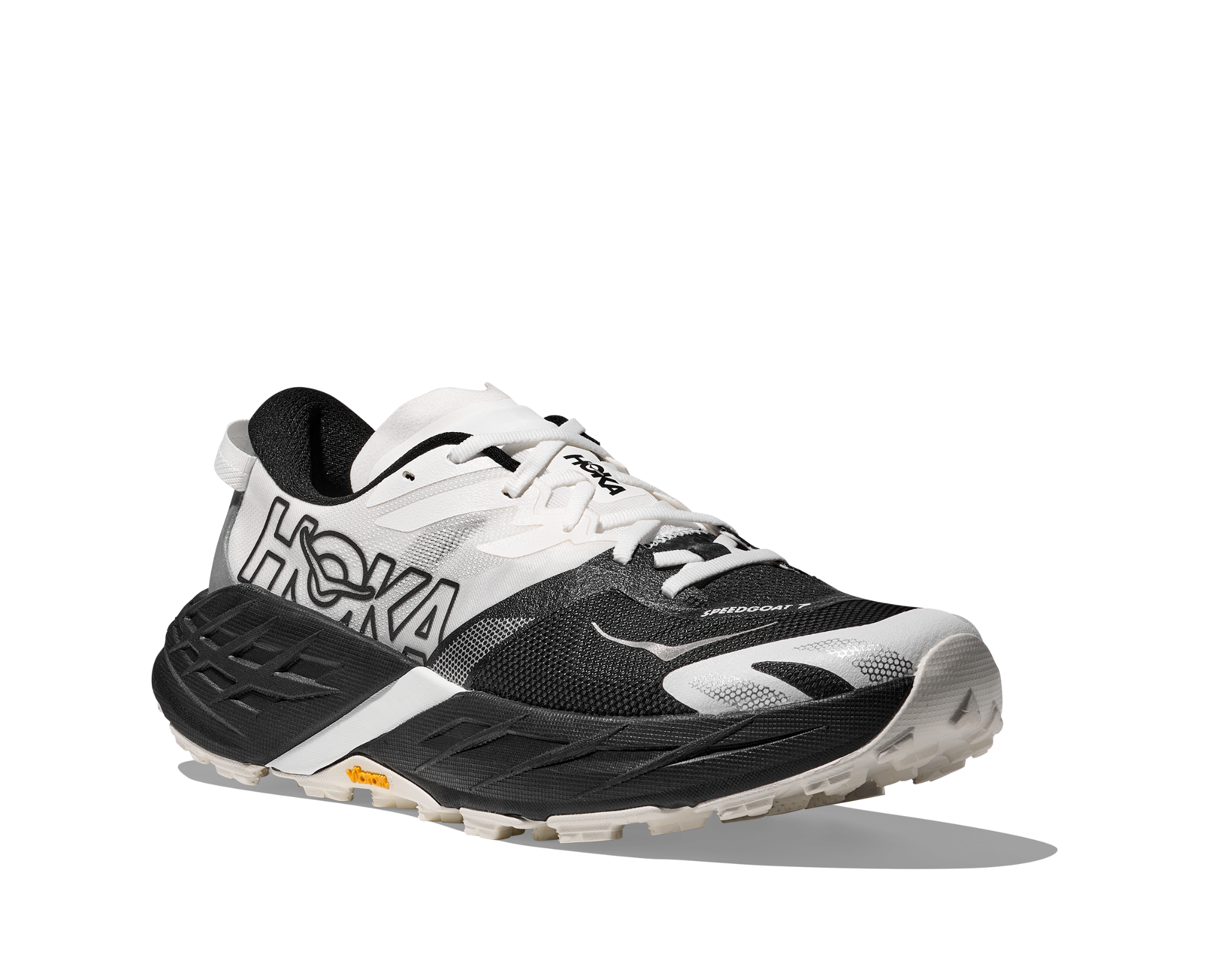 Hoka Women's Speedgoat 7 Wide Black / White 06