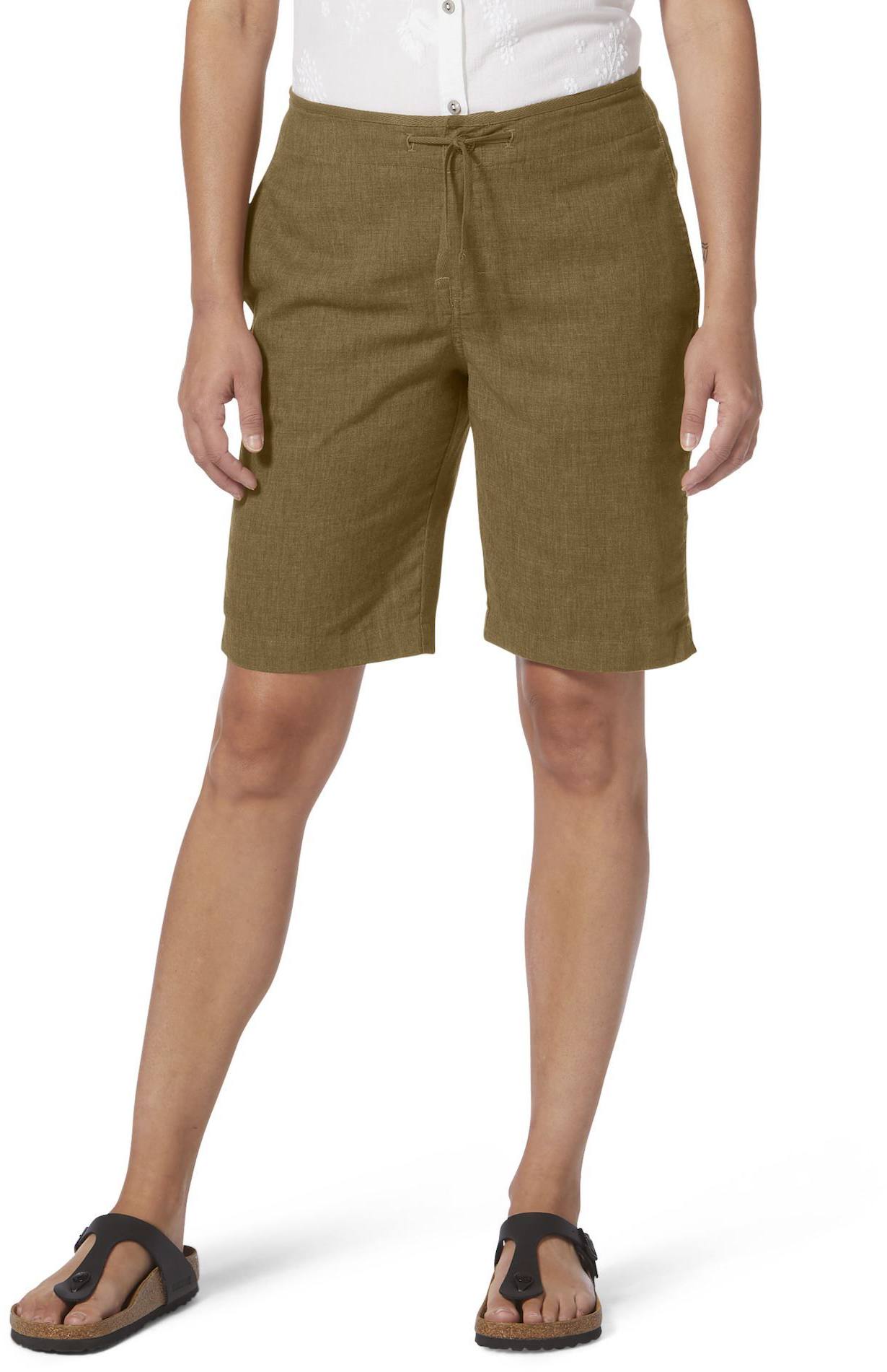 Royal Robbins Women's Hempline Tie Bermuda Coyote 02