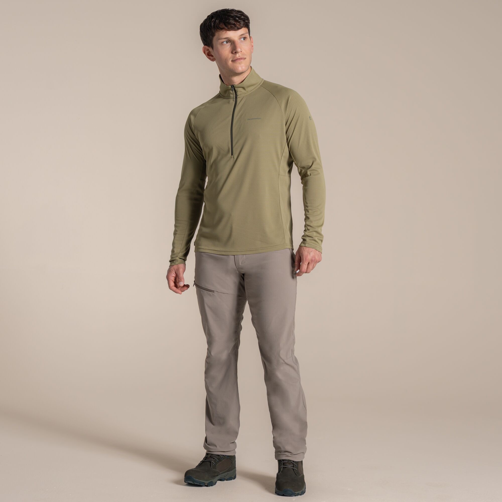 Craghoppers Men's Solarshield+ Half Zip Top Cardamon 02