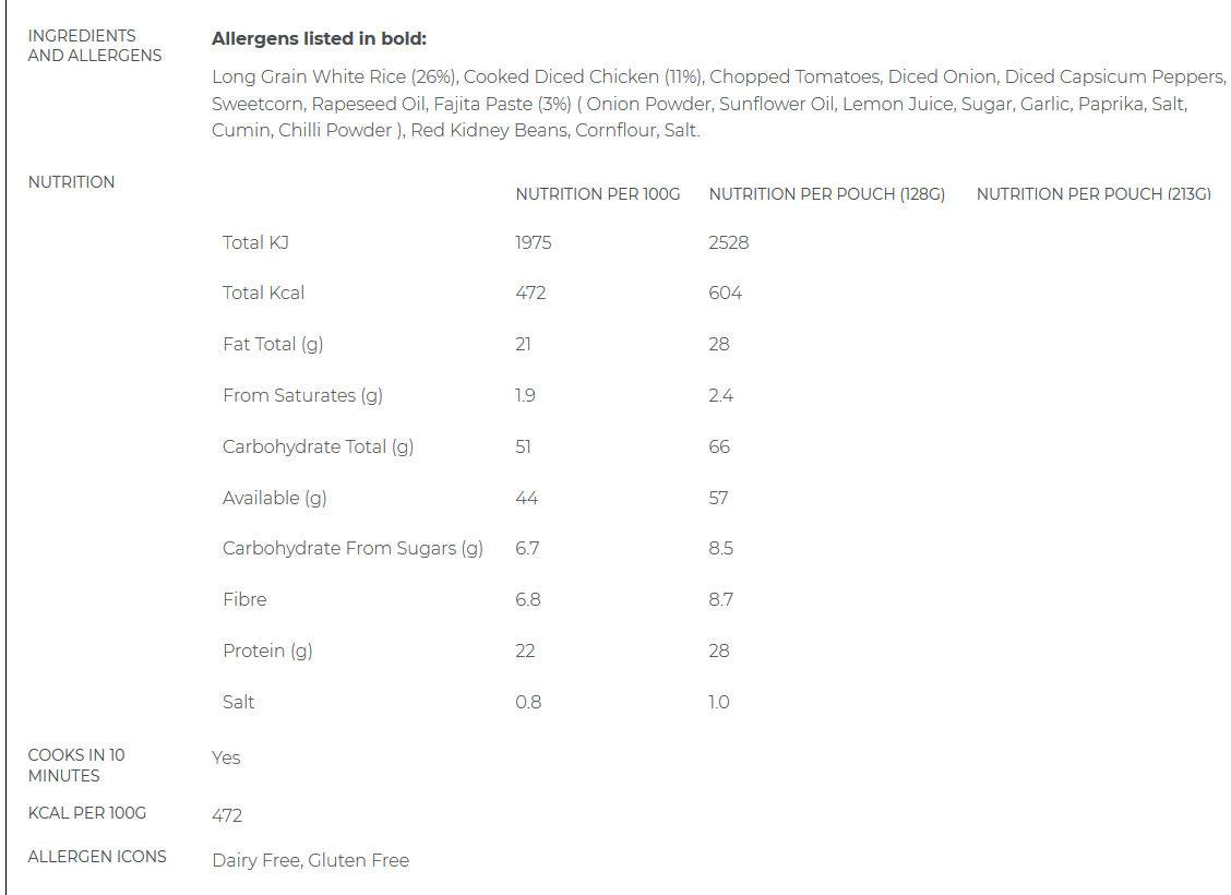 Summit To Eat Chicken Fajita With Rice  02