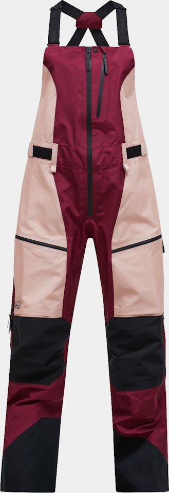 Peak Performance Women's Vertical GTX Pro 3L Shell Bib Pants Vertical Zenith / Peach Fuzz 02