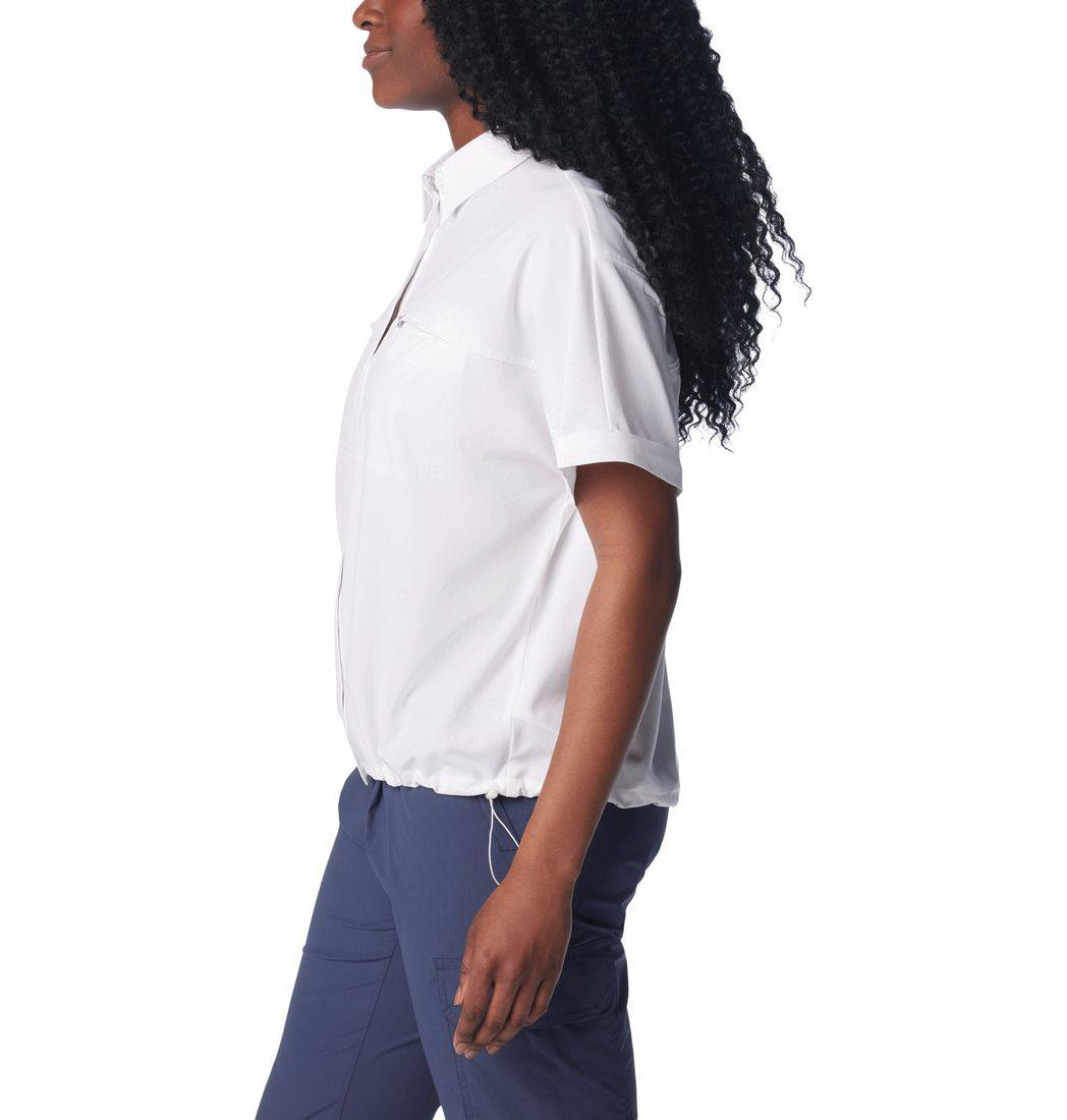 Columbia Women's Boundless Trek Short Sleeve Button Valkoinen 05
