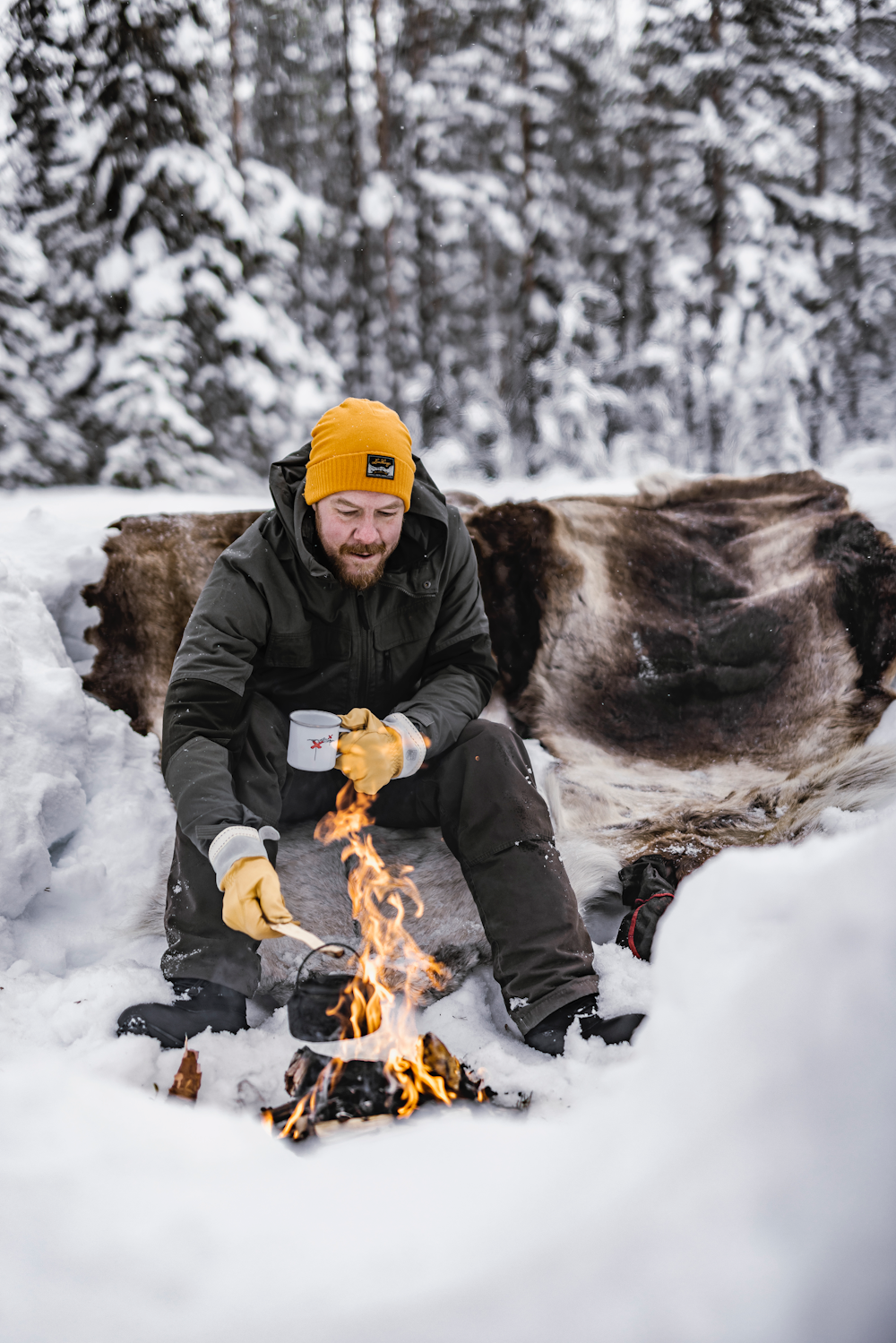 Hestra Skullman Vaaleanruskea 06