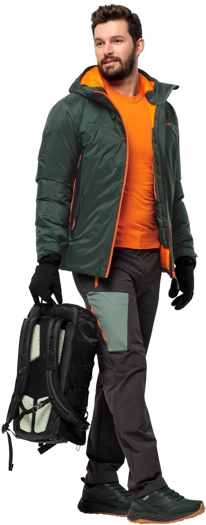 Jack Wolfskin Men's Highloft Glove 2023 Musta 03