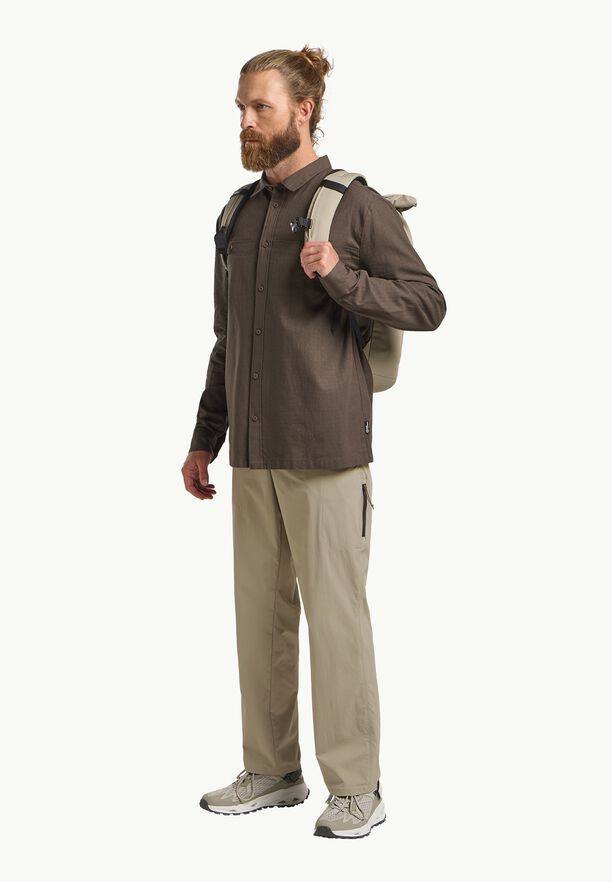 Jack Wolfskin Men's Tarango LS Shirt Cold Coffee 03