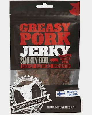 Greasy Pork Jerky Smokey BBQ 50g