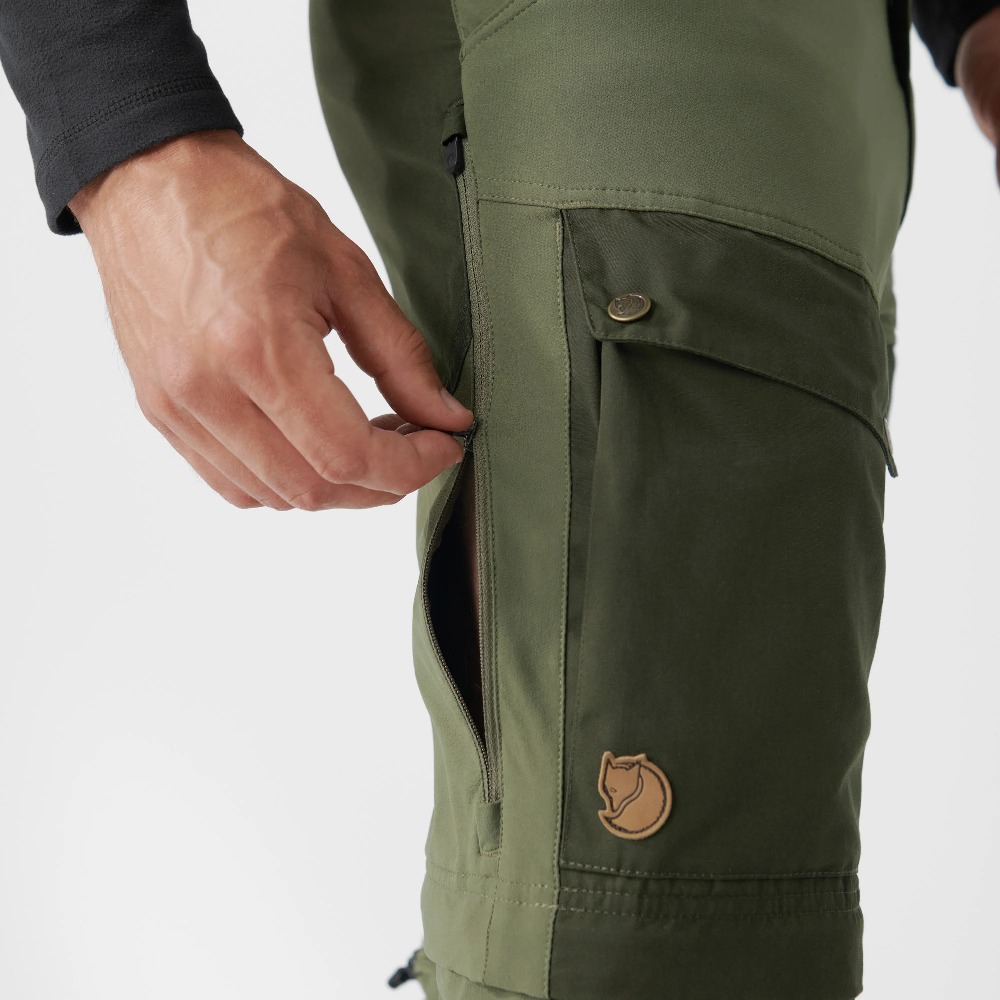 Fjällräven Keb Gaiter Trousers Long Musta / Stone 13