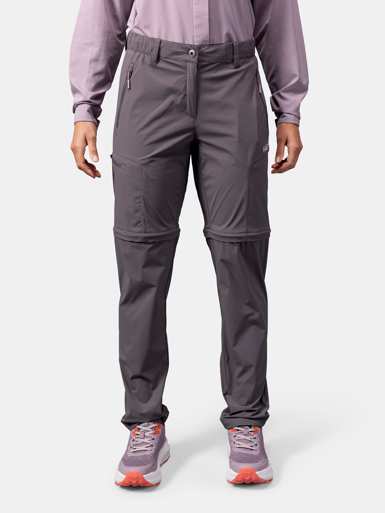 Halti Women's Pallas Cool Stretch Zipoff Pant Lila 04