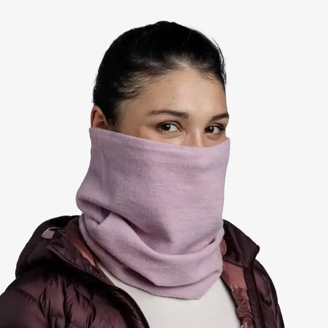 Buff Merino Fleece Lilac Sand  02