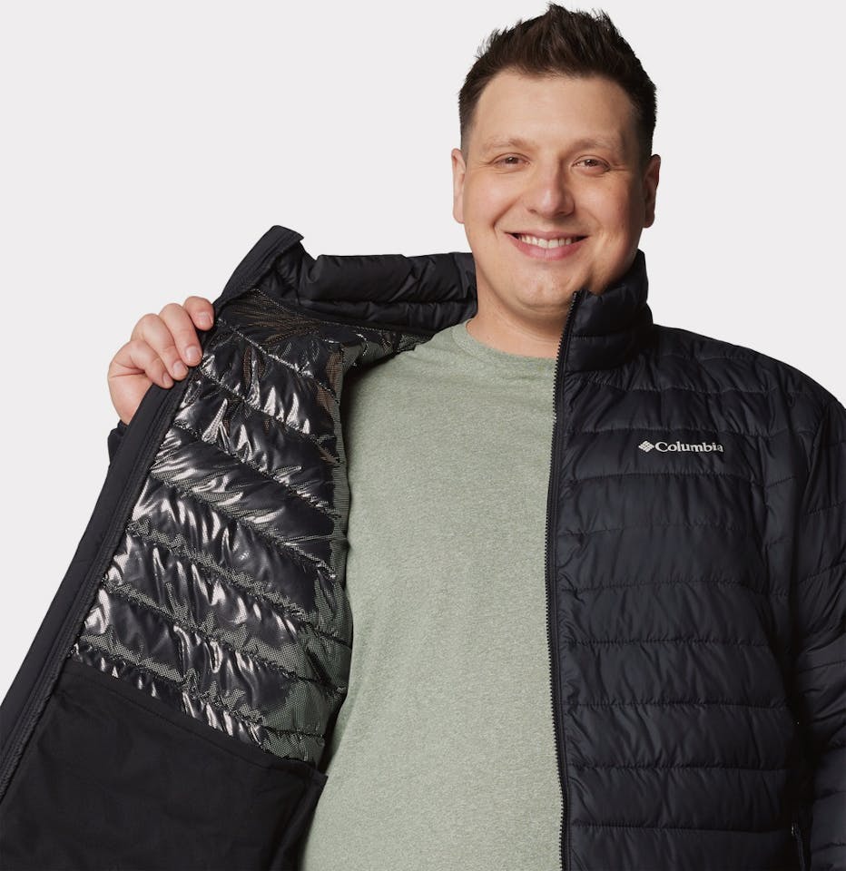 Columbia Men's Powder Lite II Extended Size Jacket Black 04