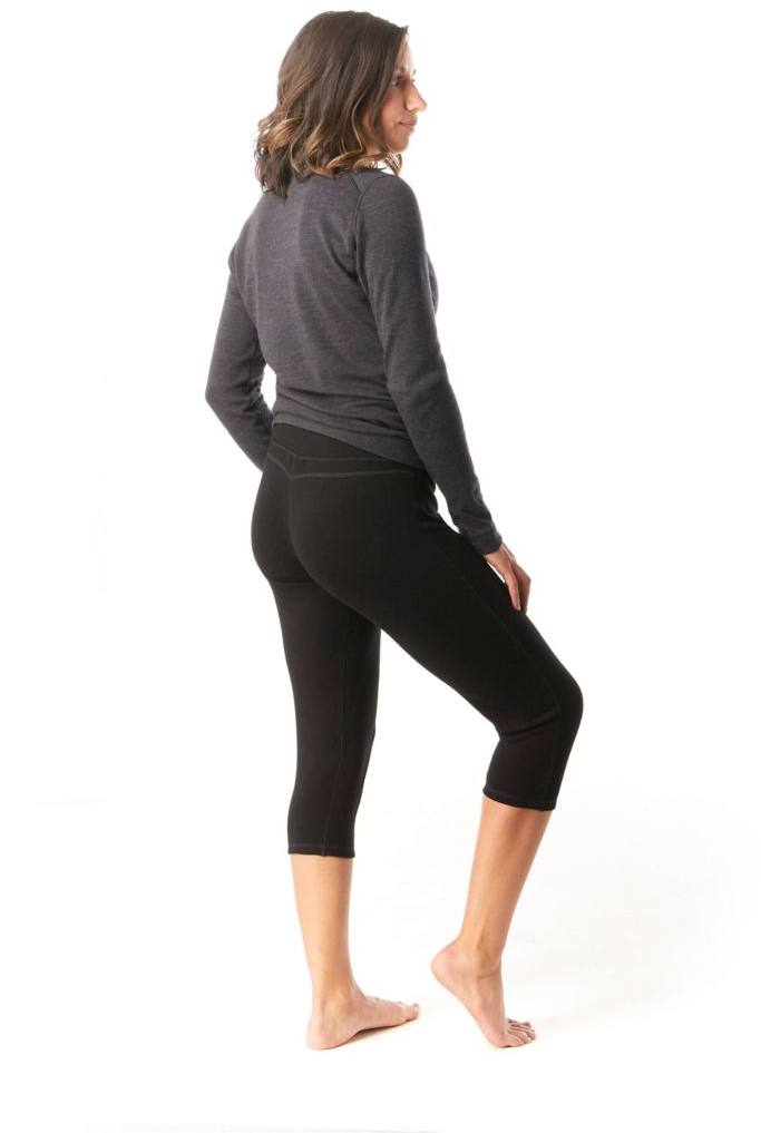SmartWool Women's Classic Thermal 3/4 Bottom Musta 03