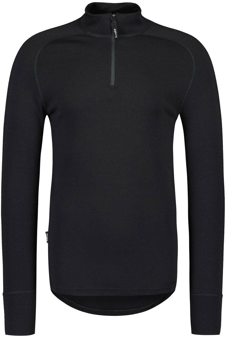 Svala Merino Cordura Zip Neck Musta 02