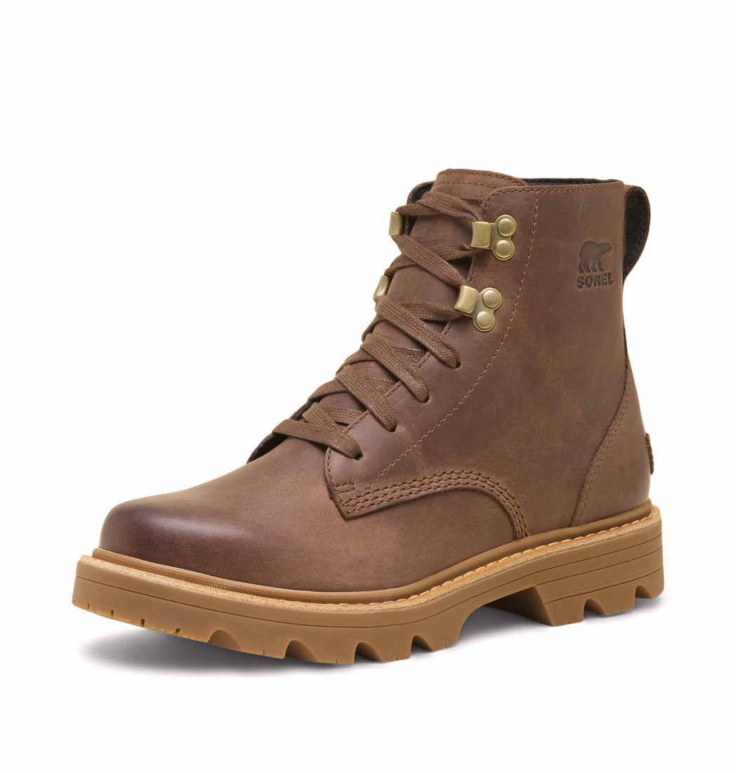 Sorel Women's Revel RD Lace Waterproof Boots - Naisten talvikengät Tobacco, Blackened Brown 02