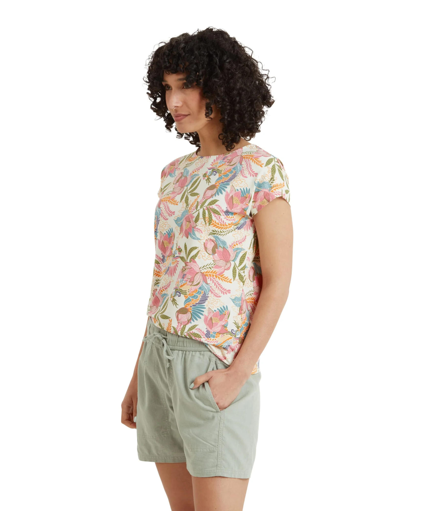 Sherpa Women's Neha Tee Rosie Peacock 05