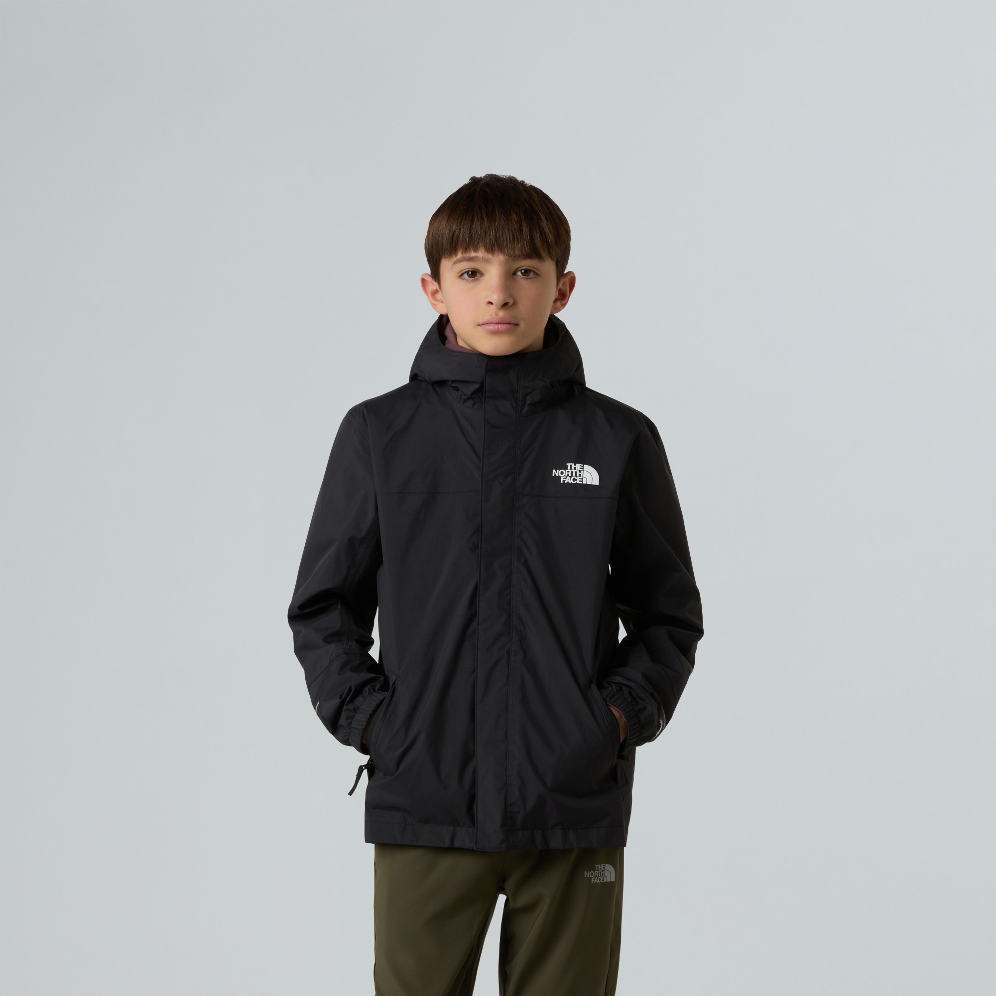 The North Face Boys Antora Rain Jacket Black 06
