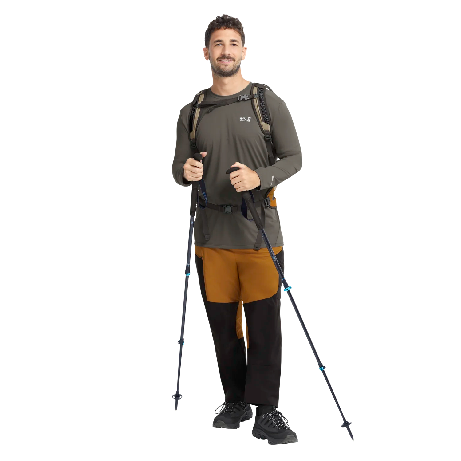 Jack Wolfskin Men's Prelight Suncool Long Sleeve Flint 06