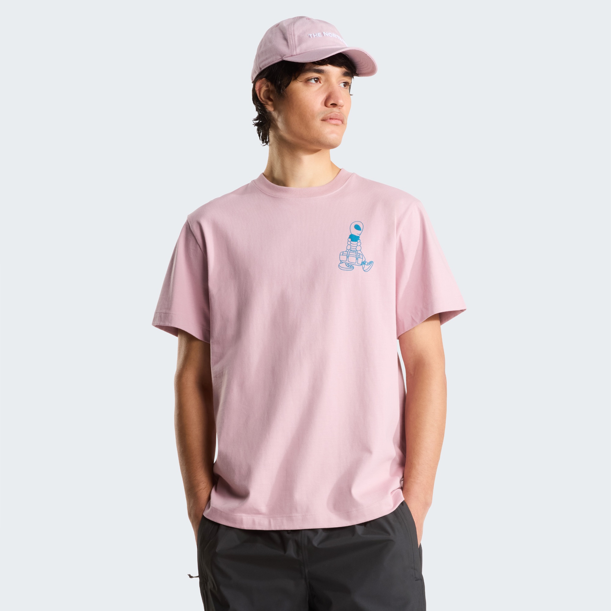 The North Face Men's Alien Relax Graphic Tee Pink 02