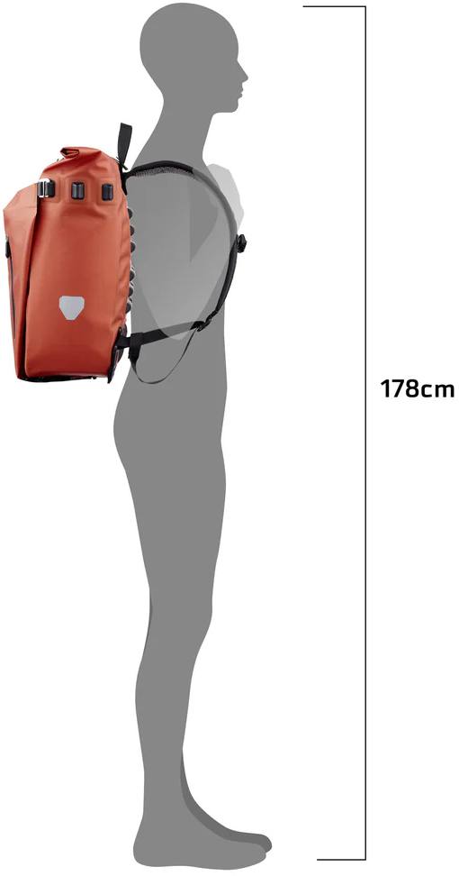 Ortlieb Vario PS QL2.1 20L Velo-Sling Flex 2,5L Musta 40