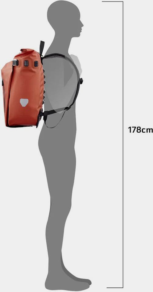 Ortlieb Vario PS QL2.1 20L Velo-Sling Flex 2,5L Musta 40