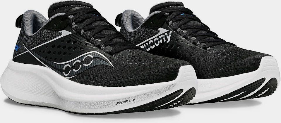 Saucony Women's Ride 17 Wide Black / White 02